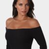 Off Shoulder Stripe Dress