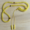 Full honey chicken fat yellow amber Buddhist beads, blood-pear gemstone spacer beads, highly oily and moist honey wax multi-ring bracelet, new Chinese style design