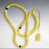 Smooth Milk Yellow Honey Wax Buddhist Beads, High-Gloss Honey Wax, Blood Pearl Beaded Multi-Ring Bracelet, New Chinese Style Design