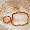 6a239e9f0006a7ec49b79ae9098861e5000000a000004f50 Ancient Method Gentle Amber and Pearl Baby Exclusive Blessing Chain