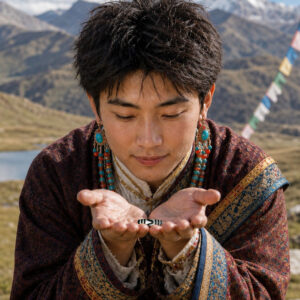 藏傳虎牙天珠 佛門祈福護身藏珠