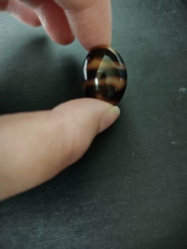 藏式三線水紋達洛小天珠 雪域佛門順遂納福護身藏珠